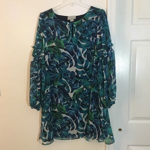 Anthropologie Chloe Oliver Palms Shift Dress